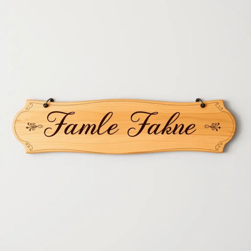 Family Name Established Sign