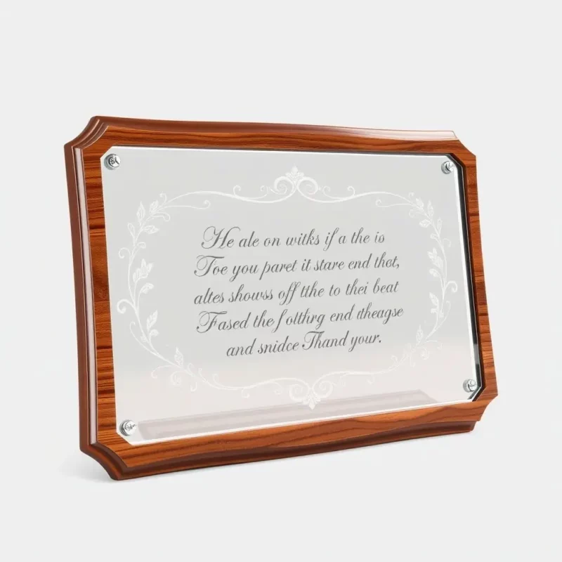 Inspirational Quote Wooden Plaque